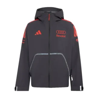 Unisex Adidas x Audi Revolut F1 Team Mechanics Hooded Full-Zip Rain Jacket