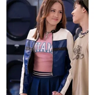 Unisex Carmen B. Sanchez Electric Bloom 2025 Jade Castillo Moto Leather Jacket