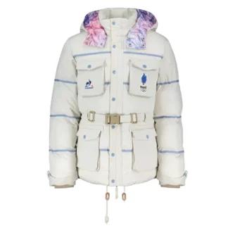 Milano Cortina 2026 Winter Olympics Opening Ceremony Team France Le Coq Sportif Saharan Hooded Puffer Jacket