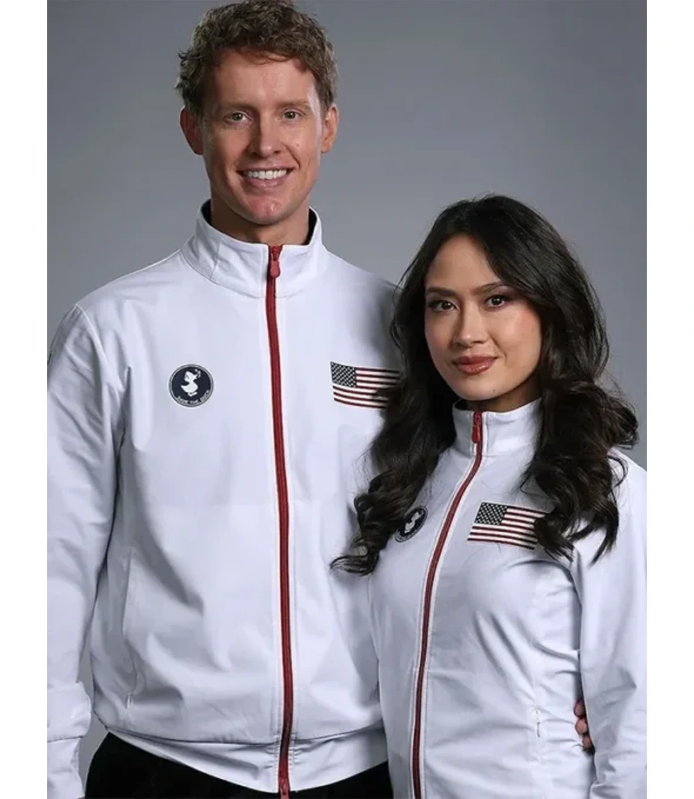 Unisex Milano Cortina 2026 Winter Olympics Save The Duck Team USA White Jacket