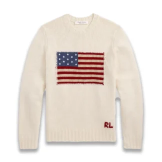Ralph Lauren Flag Cashmere Crewneck Sweater